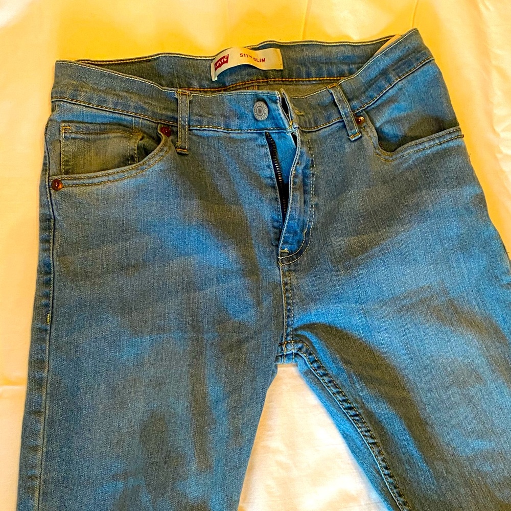 Levi’s 511 slim straight blue jeans
